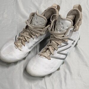 New Balance Freeze White and Tan Men's Lacrosse Cleats